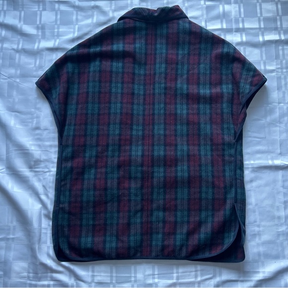 Talula (Aritzia) Plaid Open Front Shorts Sleeve Wool Blend Jacket - Picture 12 of 12